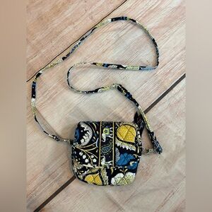 Vera Bradley Ellie Blue Shoot  From The Hip Belt Fanny Cross Body Elephant